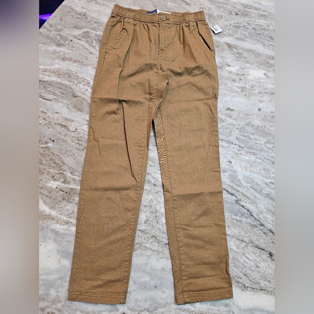 Old Navy Boys Size 10 Light Blue Distressed Tapered Built In Flex Jeans